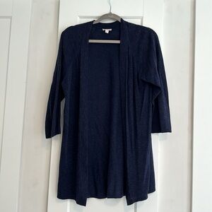 GAP navy long line duster drapey cardigan